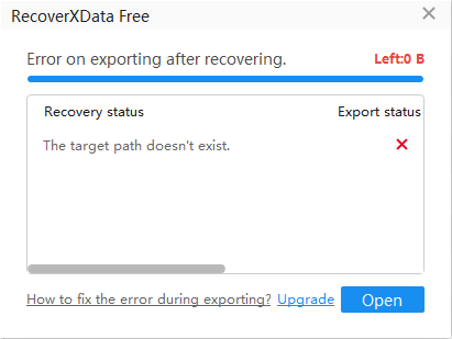 How to Fix the Errors during Exporting?